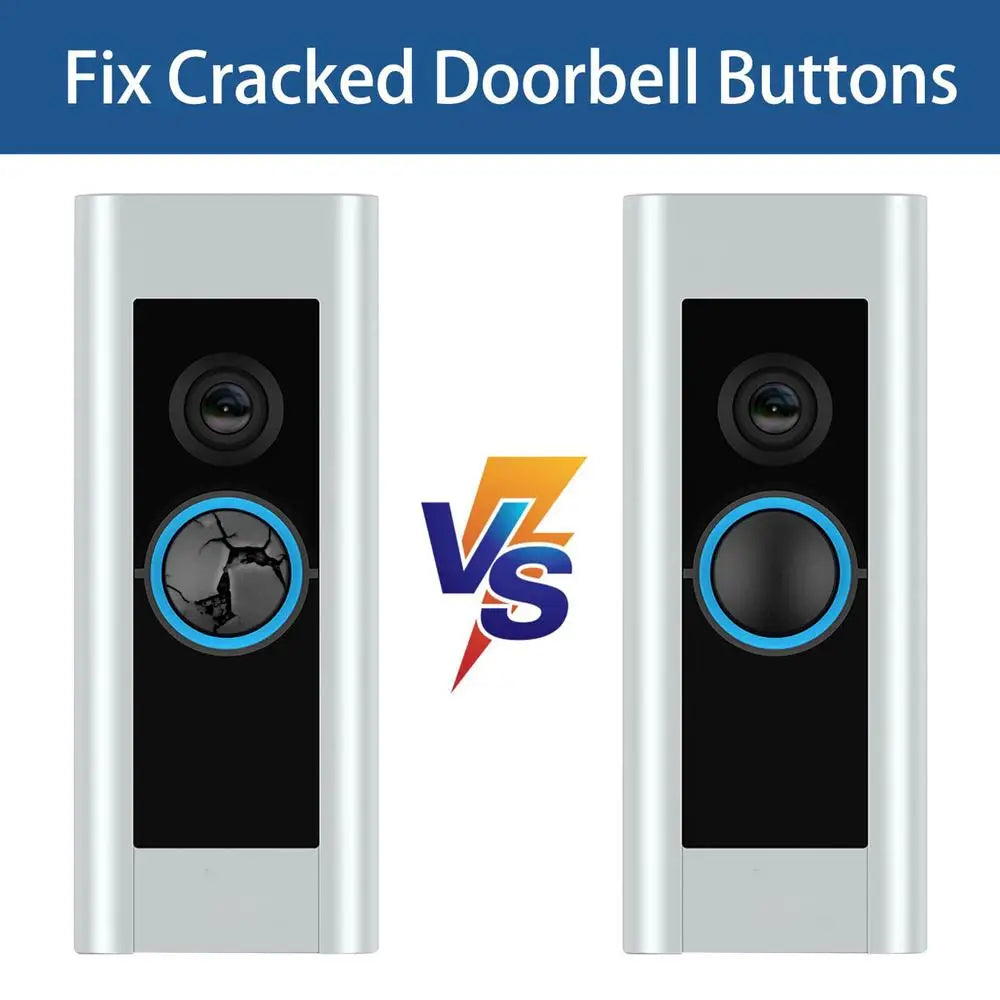 Doorbell Buttons 4 Pieces Door Bell Buttons Replacement Video Doorbell Repair Kit With Screws Portable Ring Accessories Door