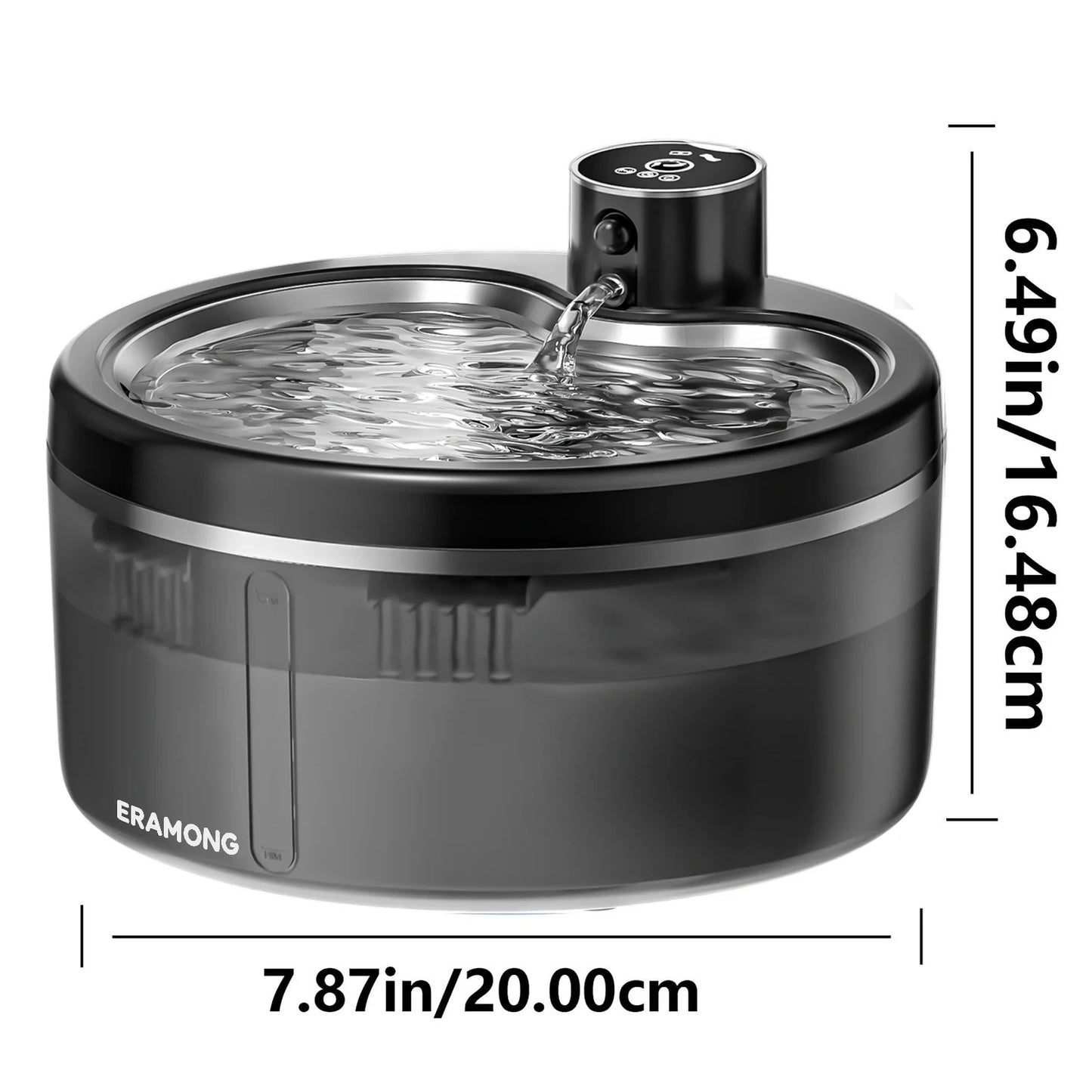 Wireless Cat Water Fountain 4000mAh Rechargeable Ultra-Quiet Pet Dispenser Smart Sensor Stainless Steel Cordless Auto Waterer