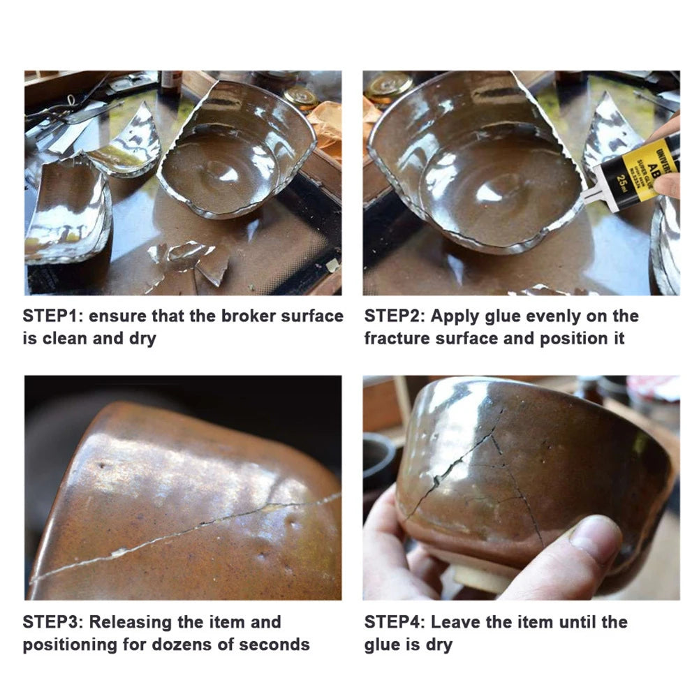 Epoxy Resin AB Glue Office 2 Minutes Curing Firm Long-lasting Reliable Epoxy Resin Strong Glue AB Glue Adhesive Super Liquid