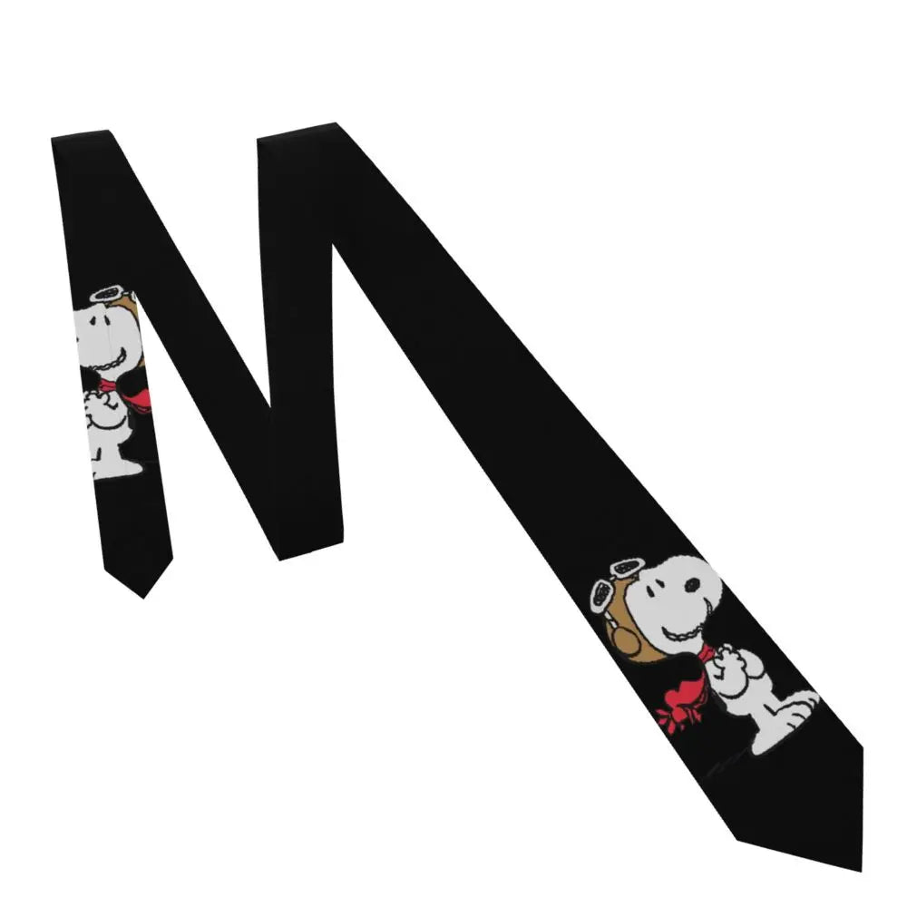 Personalized Fashion S-Snoopys Neckties Men Silk Cartoon Office Neck Tie
