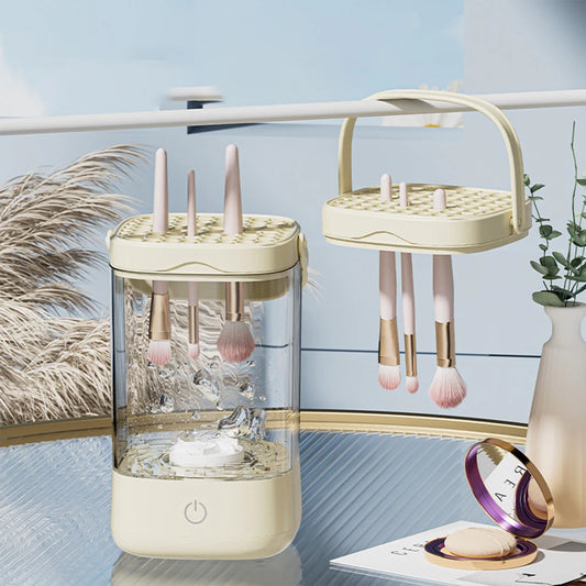 Portable Electric Makeup Brush Cleaner Electric USB Quick Cleaner Cleaning Brush Automatic Makeup Brush Cleaning Stand Device