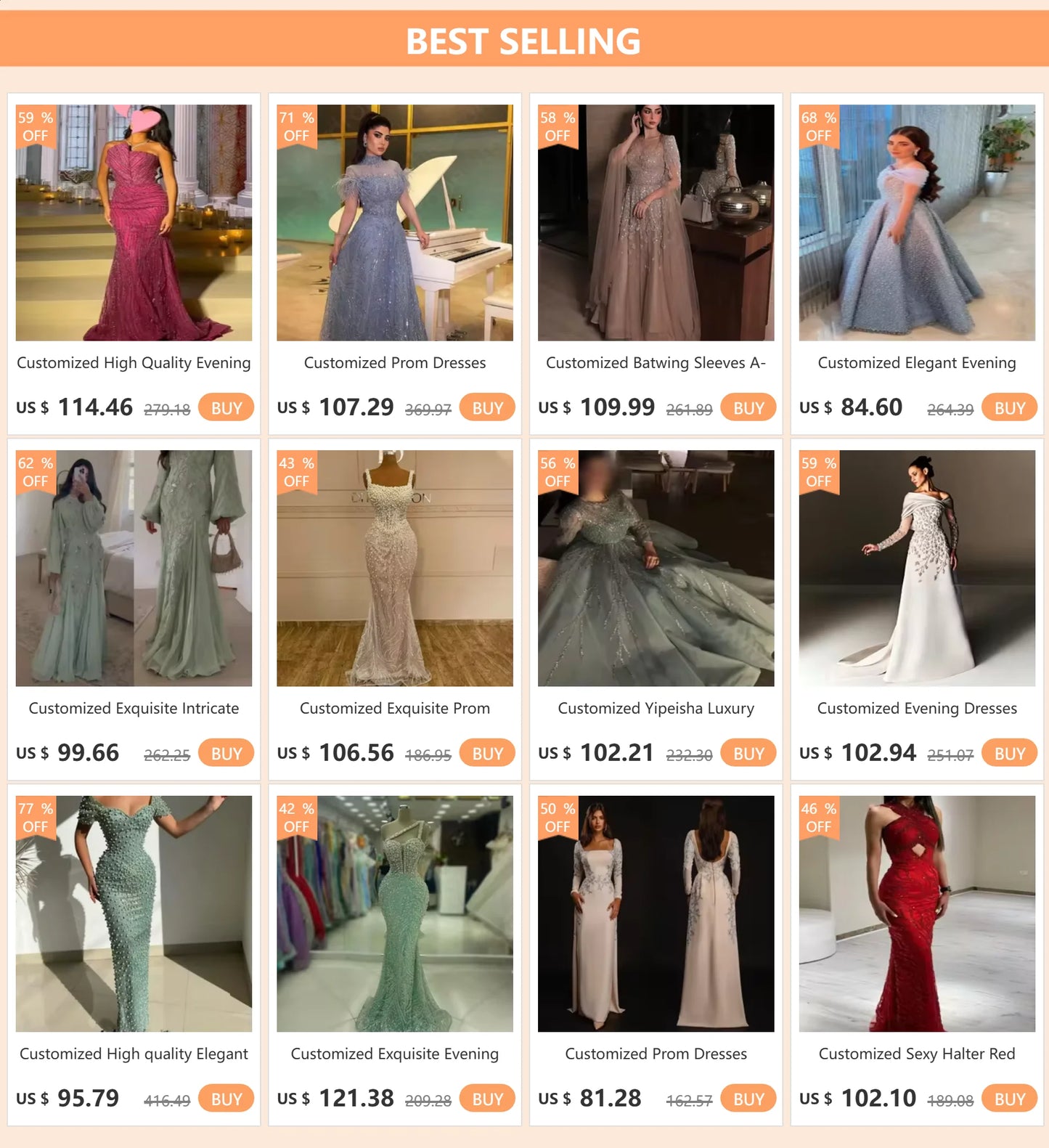 Customized Floor Length Dress, Acrylic Decoration At The Forefront Of Fashion, Leading The Trend Of Fashion, With Person