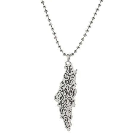 Palestine Map Pendant Necklace Jewelry Necklace for Man Woman Gift