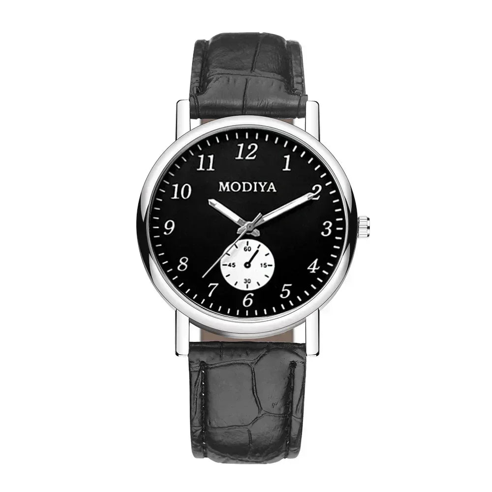 Men Watches Business Wrist Watch Luxury Leather Strap Analog Watches Quartz Wristwatches Clock Men Women Casual Simple Watch