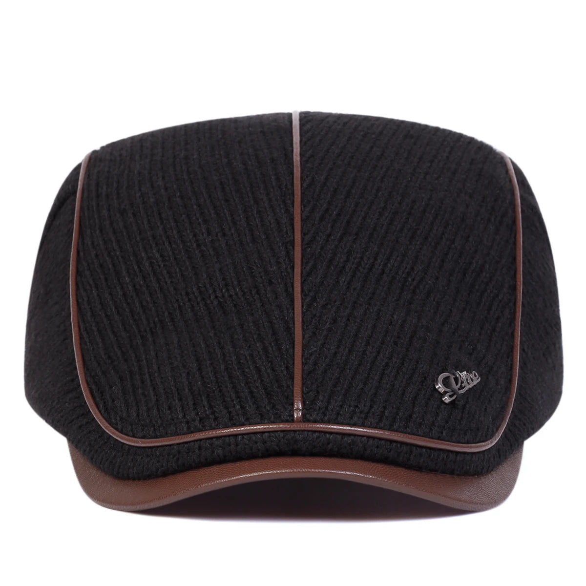 Men Letter Label Knitting Newsboy Caps British Painters Hats Spring and Autumn Adjustable Flat Cap Hip Hop Berets Peaked Cap