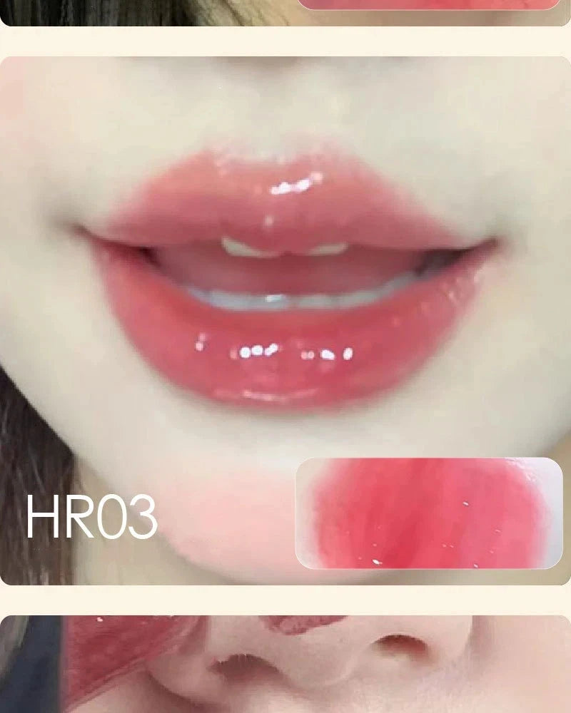 Smoked Grape Purple Red Lip Glaze Mirror Water Lip Gloss Moisturizing Liquid Lipstick Clear Tint Makeup Korean Women Cosmetics
