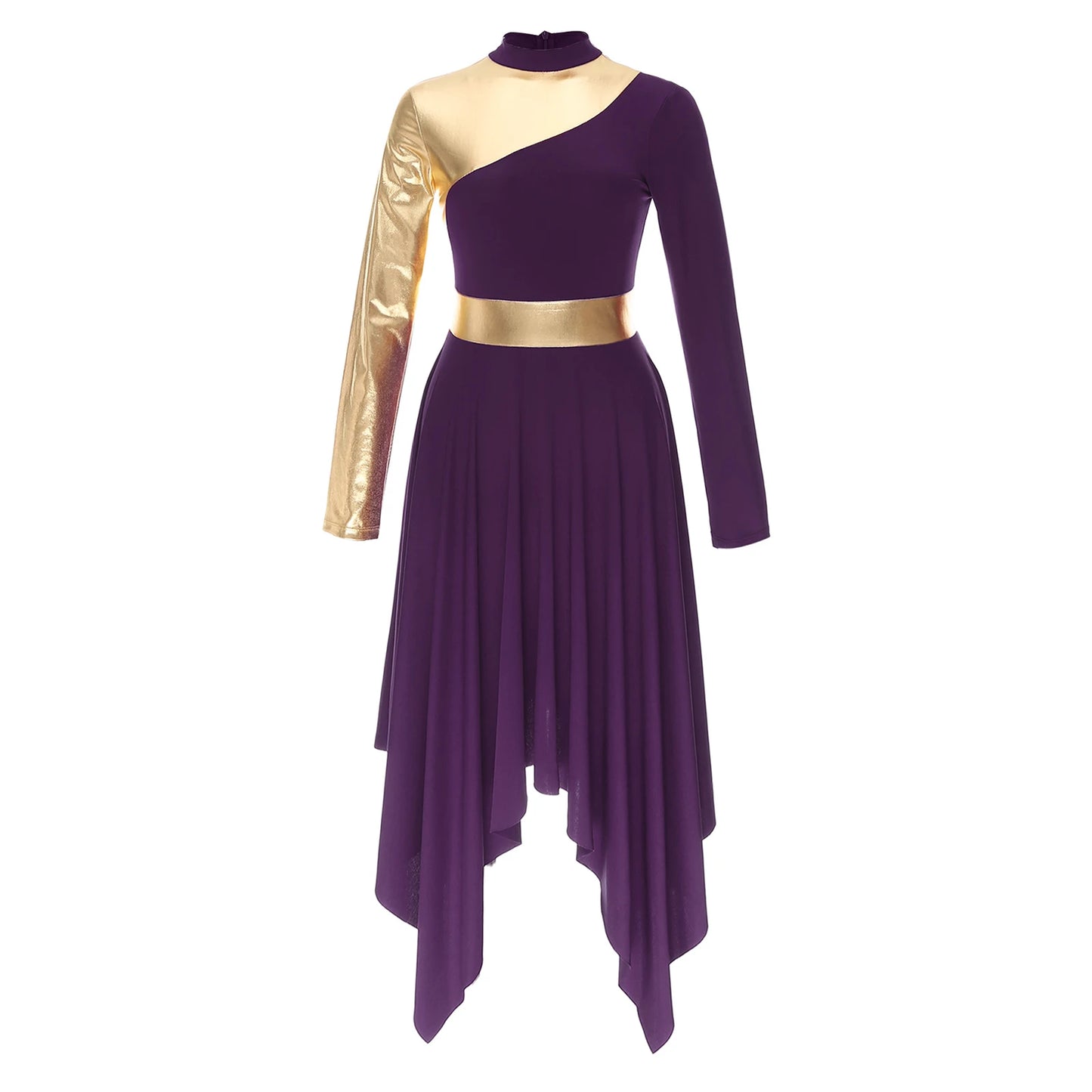 Adults Liturgical Praise Dance Dress Women Lyrical Performance Costume Modern Contemporary Dress Celebration of Spirit Dancewear