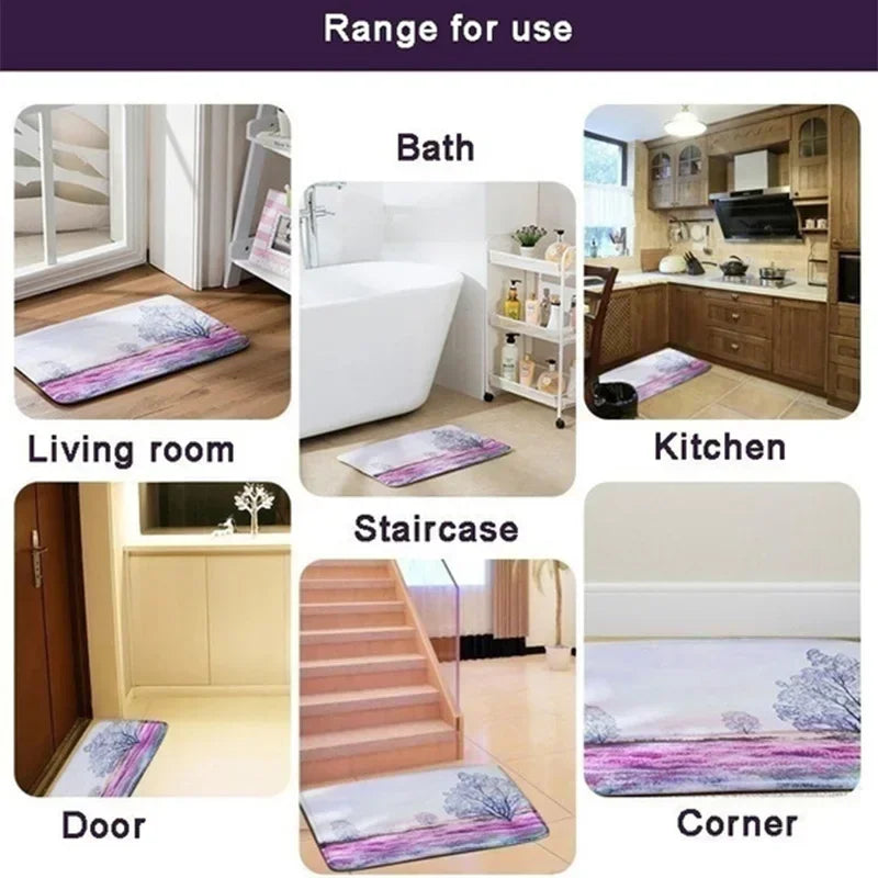 VIKAMA Cartoon Car Children'S Carpet Absorbency Soft Bathroom Floor Mat Bedroom Bed Side Carpet Home Decoration