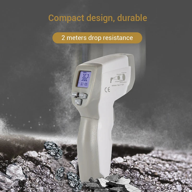 Industrial Laser LCD Digital IR Infrared Thermometer Temperature Meter Point -50-500 Degree Non-Contact Thermometer Pyrometer