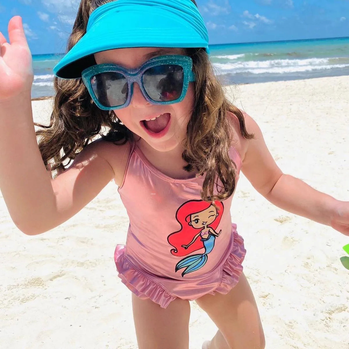 Summer Sun Hats Beach BabyGirls Boys Wide Brim UV Protection Baseball Cap for Kids Outdoor Quick Dry Breathable Empty Top Hat