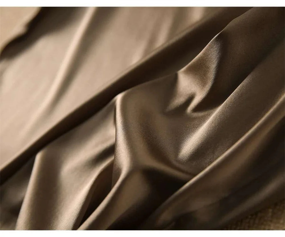 Satin Silk Shirts for Women Smooth & Shiny Short Sleeve T- Shirts Pullover Blouses Casual Loose Elegant Work Tops
