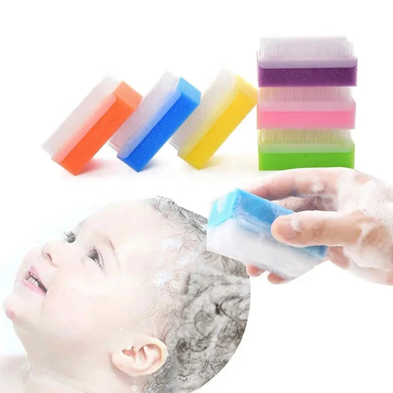 Baby Bath Brush Sensory Processing Disorder Autism Therapressure Therapy Brush Sponge Hands Scrub Bristle Brushes