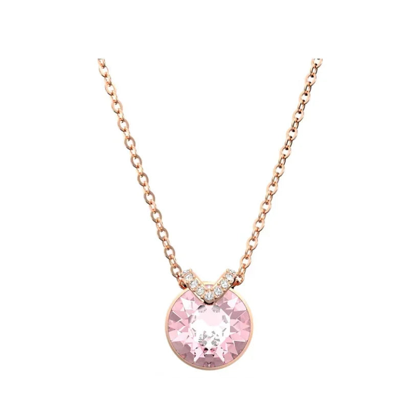 Necklace women's luxury light luxury versatile earrings niche design jewelry set
