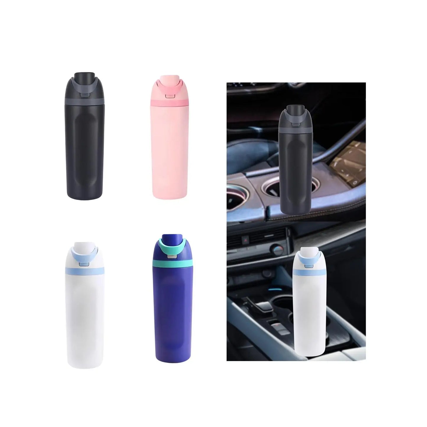 Insulated Water Bottle 600ml Accessories for Outdoor Office Sports