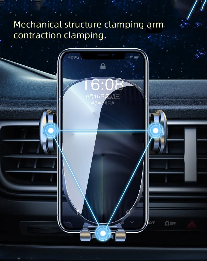 Car Phone Holder Wireless Charging Accessories For Peugeot 4008 2016 2017 2018 -2023 Space Wagon 5008 T87 2017-2023