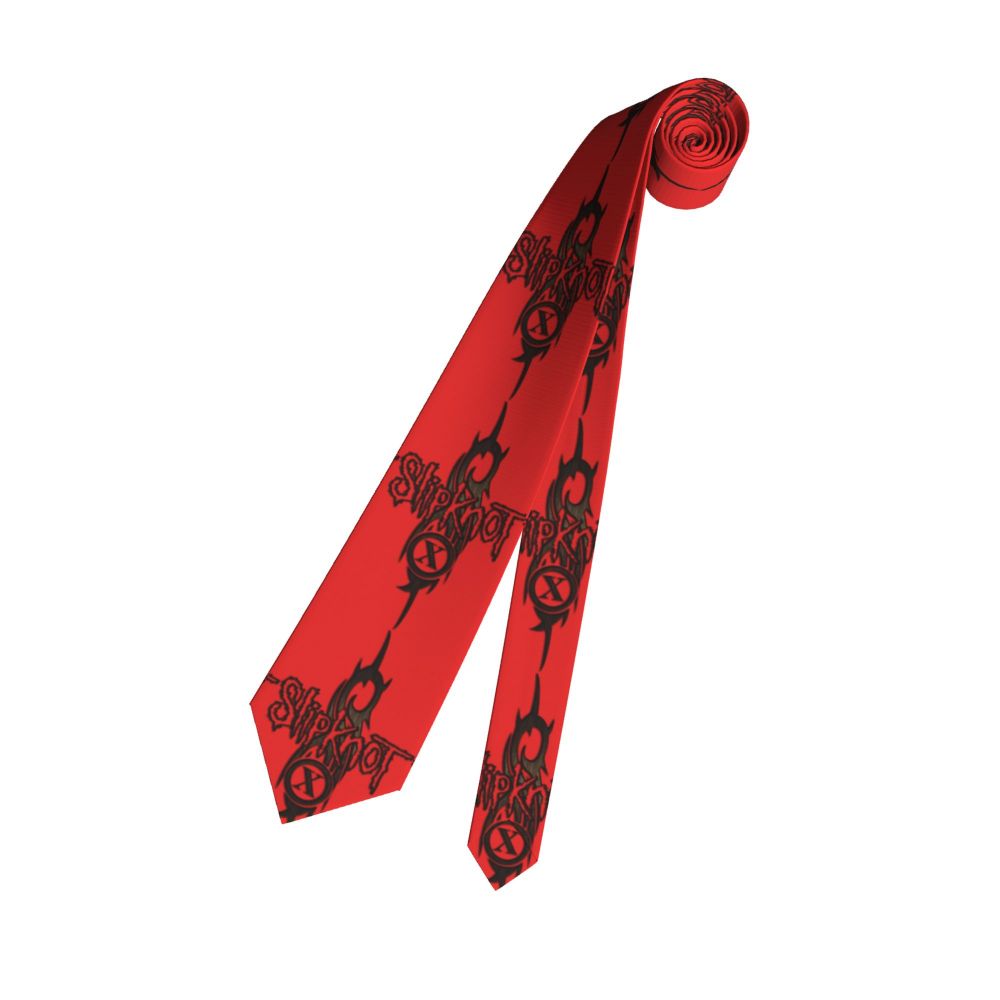 Slipknots Neckties Men's Customized Silk Heavy Metal Rock Music Gift Neck Tie for Office