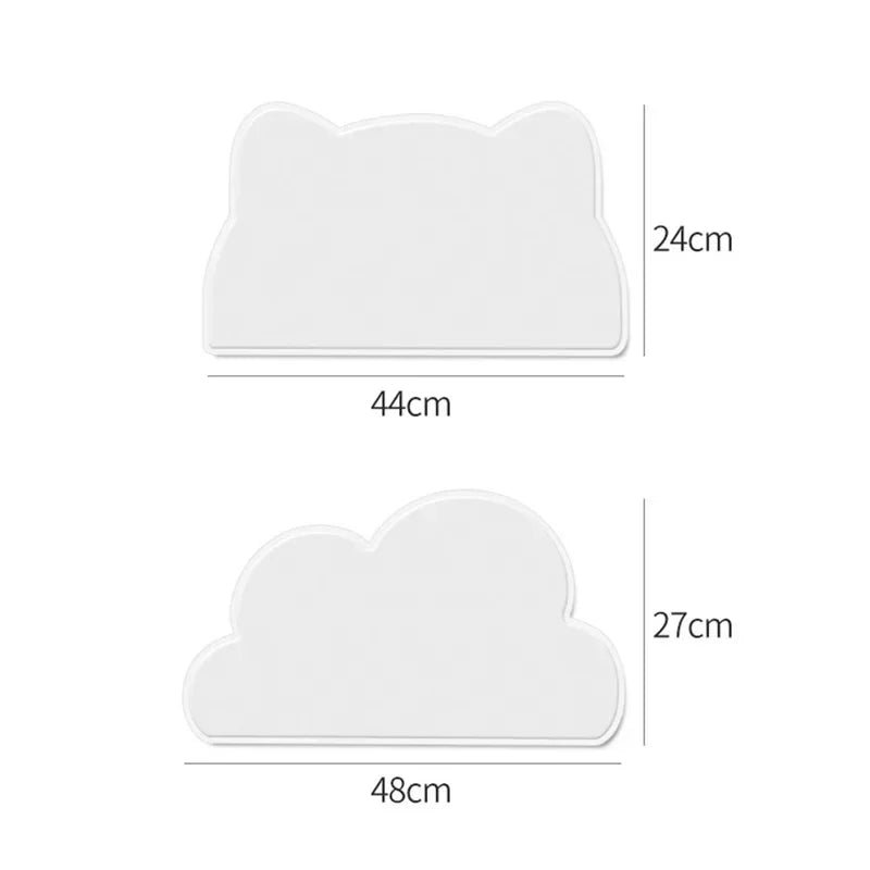 Pet Dirt Resistant Silicone Food Mat Portable Waterproof Leakproof Non-Slip Feeding Mat Bowl Mat Mat for Cats Dogs Pet Supplies