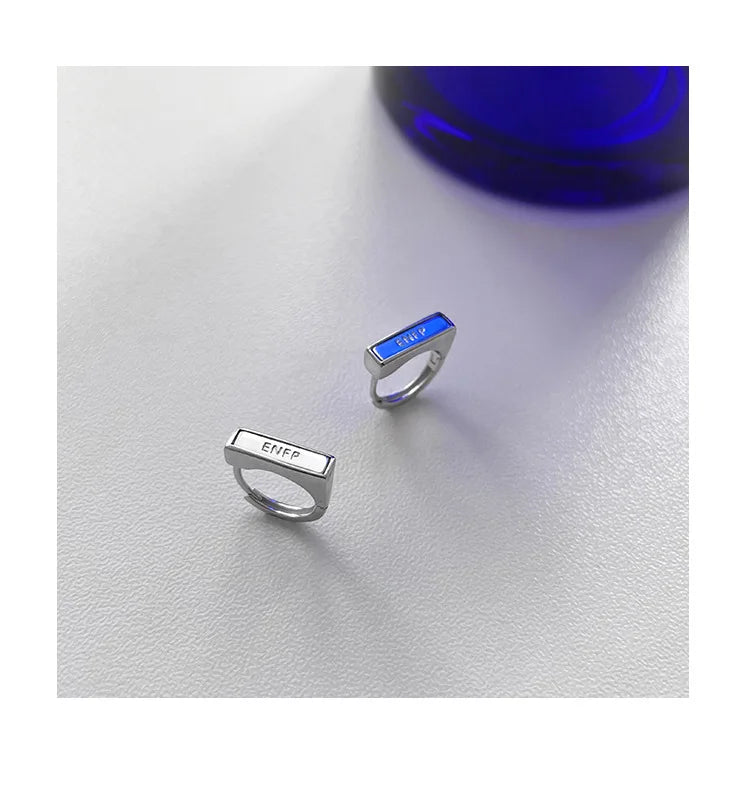 Sterling Silver Earrings Sophisticated Personality High End Exquisite Simple Elegant Letter Shaped Ear Accessories for Women