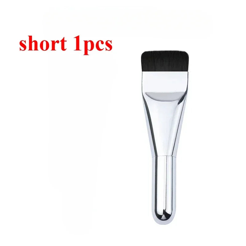 2pcs Ultra Thin Foundation Brush Update Soft Hair Face Flat Contour Brush BB Cream Blender Mixed Foundation Cream Makeup Brush
