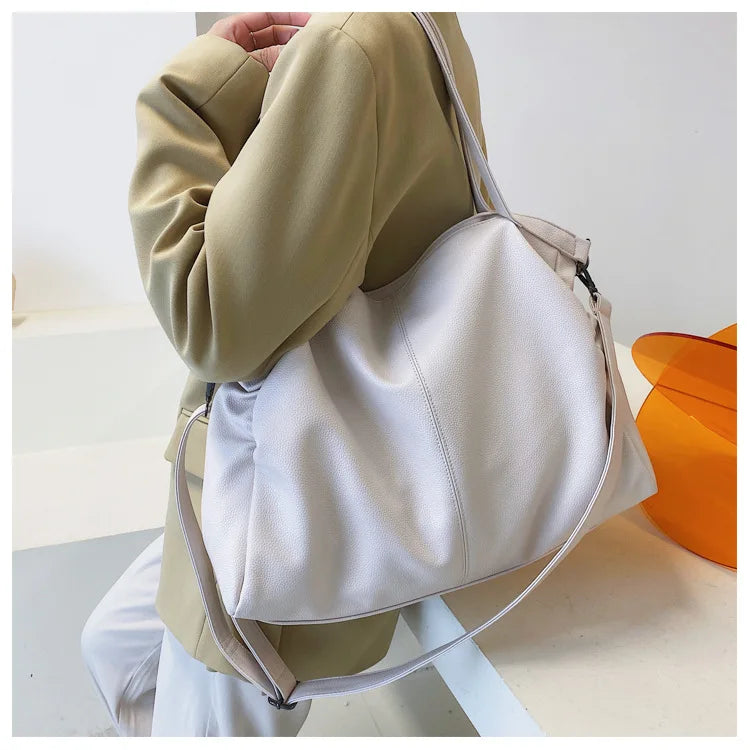 Big Black Tote Bags for Women Large Hobo Shopper Bag Roomy Handbag Quality Soft Leather Crossbody Bag Ladies Travel Shoulder Bag