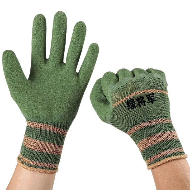 12 pairs of gardening gloves, safety work gloves, maintenance gloves, wear-resistant rubber gloves, carpenter maintenance tools