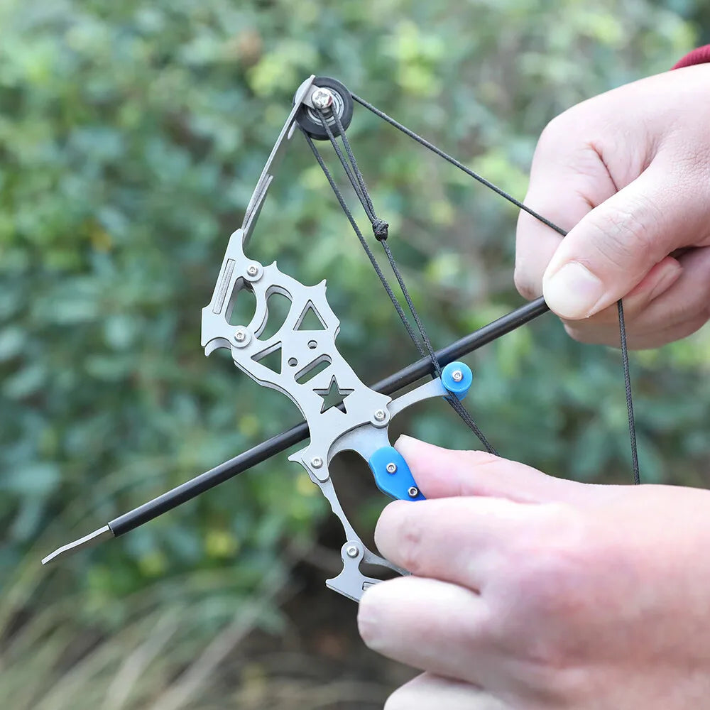 Archery 5.9'' 7.5" Mini Compound Bow and Arrows Set Pocket Bow Target Shooting Gift