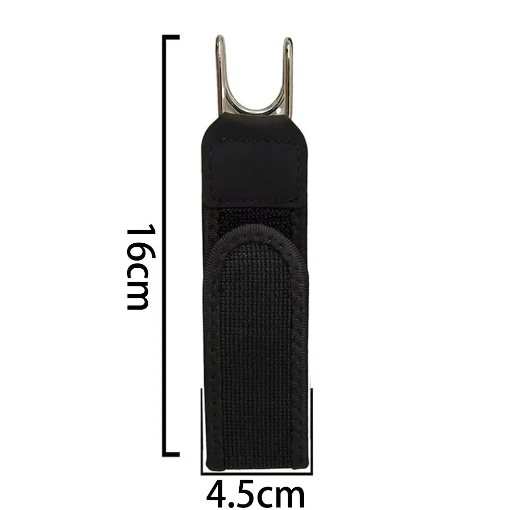 Buckleless Belt Hook Adjustable Metal Hook Elastic Belt Unisex Buckle-Free Invisible Waist Belt Closure for Outdoor Work EDC