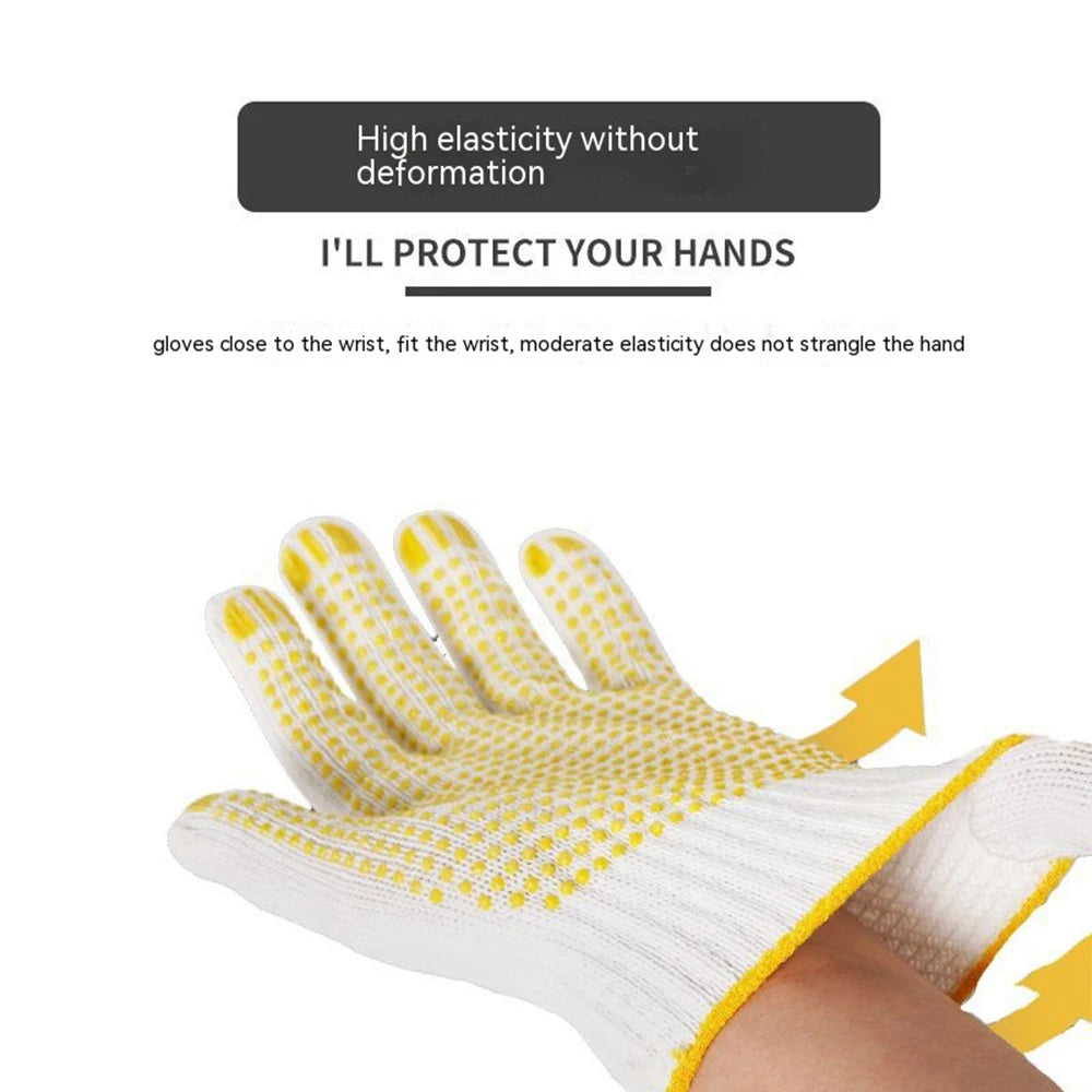 1/5/10 Pairs Labor Insurance Gloves Protective Work Gloves Home Wear-resistant Gardening Glove Tool Anti-slip Glue Dot Glove