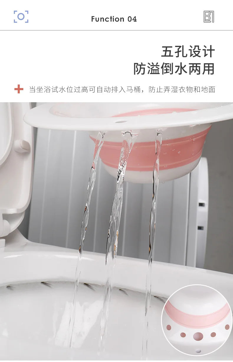 Bidet Folding Portable Bidet Maternity Self-Cleaning Private Parts Buttock Rinse Perineal Soak Bath Hemorrhoid Treatment Bidet