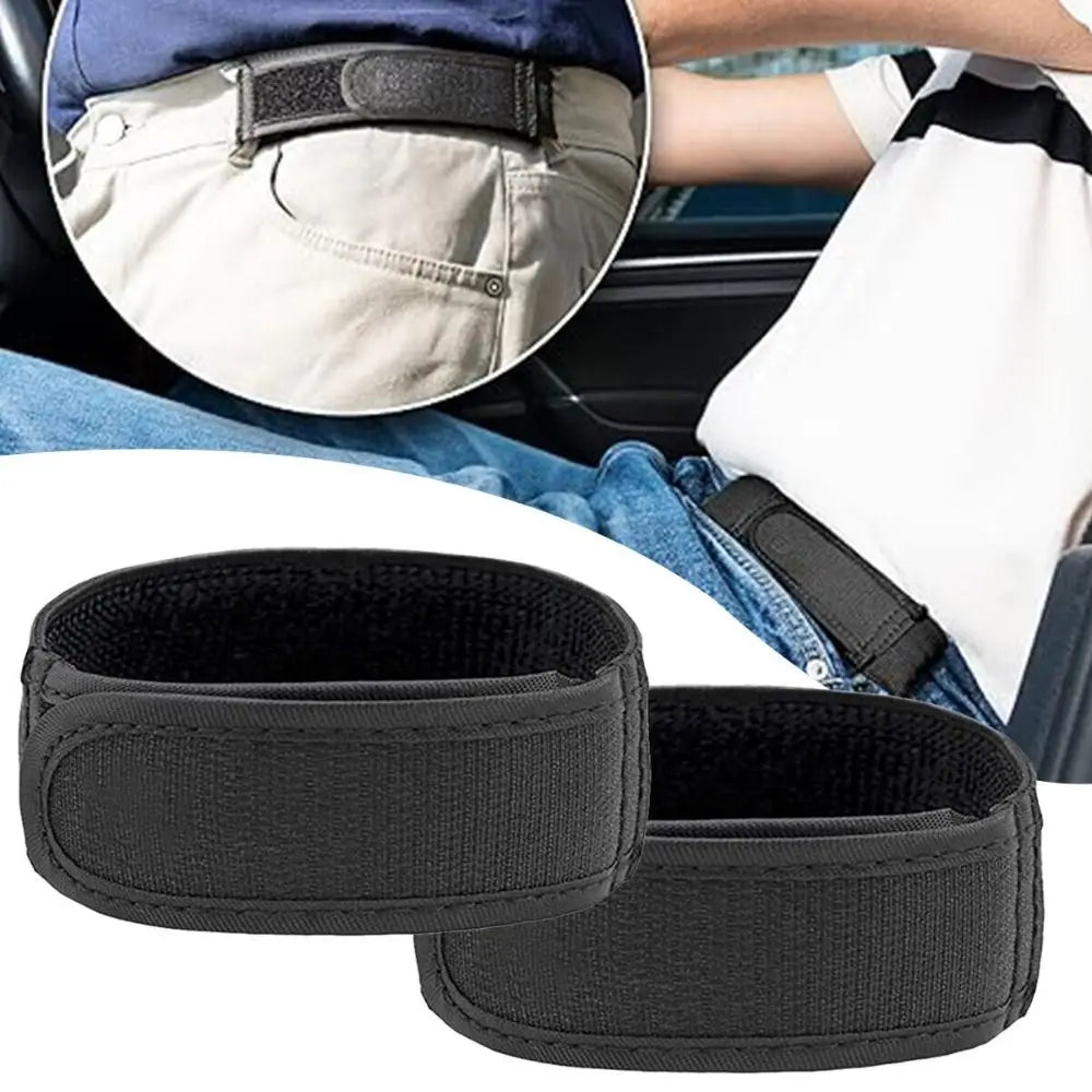Ultra-soft Buckle Free Waist Belts Nylon No Buckle Elastic Belts Comfortable Belt Loop Buckle-Free Belt Apparel Accessories