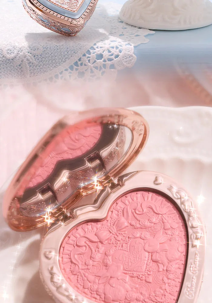 Flower Knows Bunny Garden Collection blush Lyophilized Silk Natural Look Facial Makeup Original Cosmetics