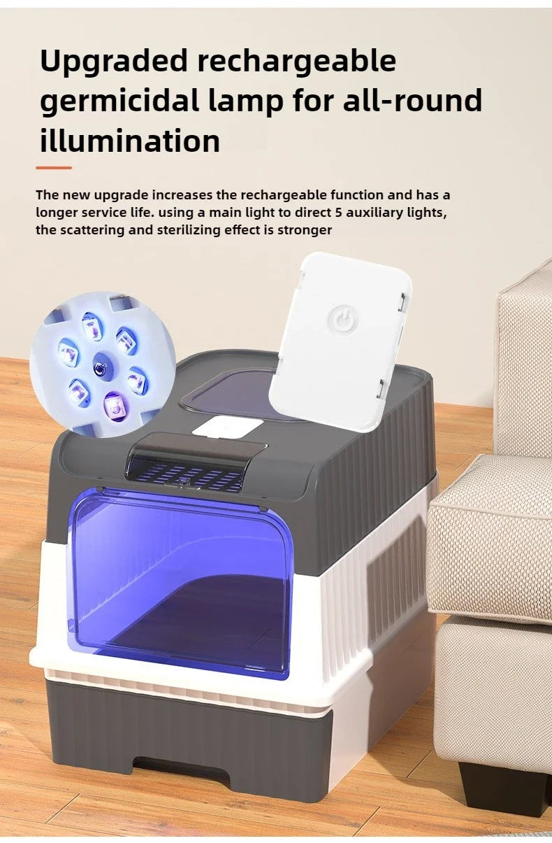 2.0Cat litter box special ultraviolet lamp long-term sterilization，UV all-round irradiation