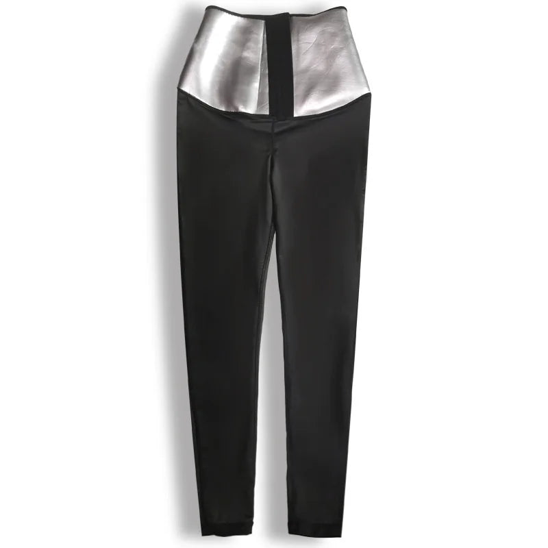Sweat Sauna Pants Body Weight Loss Slimming Pants Waist Trainer Shapewear Tummy Hot Sweat Leggings Fitness Workout Pants