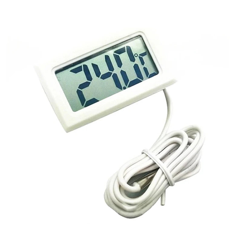 LCD Digital Thermometer Temperature Meter Tester Gauge W/ Waterproof Probe Smart Electric Weather Station Temperature Sensor