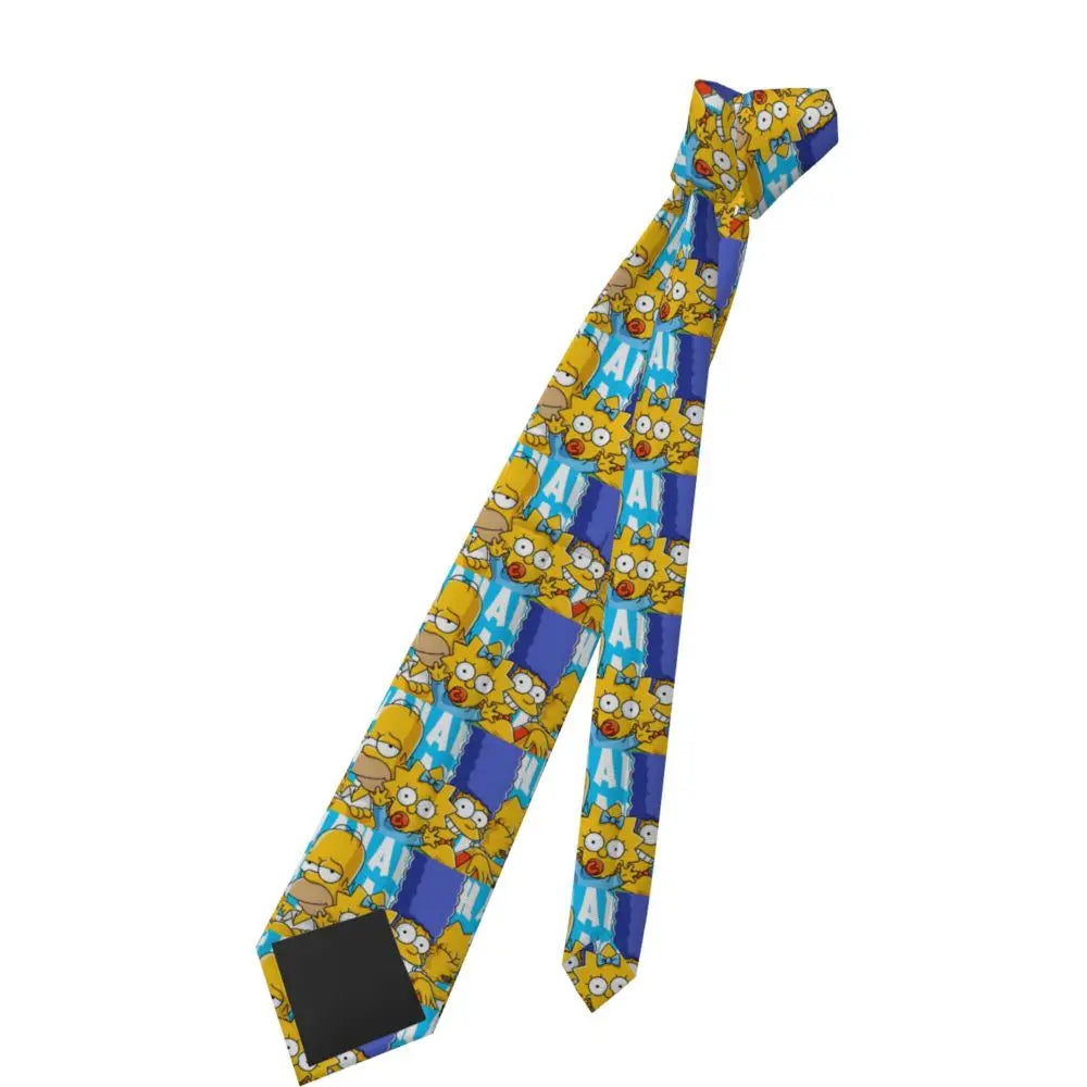 Personalized The S-Simpsones Homer Neck Ties Men Formal Silk Wedding Neckties