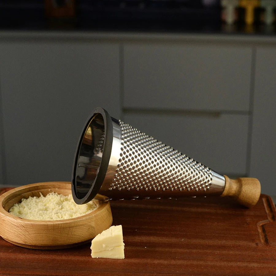 Cone Grater Cheese Grater Manual Cheese Grater Stainless Steel Silver Grater Veggie Chopper Vegetable Sturdy Cheese Grater