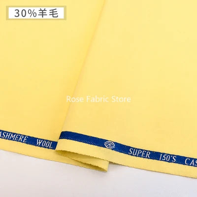 1 Meter 30% Woolen Twill Suit Fabrics Worsted Spring Summer High End Fabric Sewing Blazer Suit Handcrafts Anti Wrinkle Serge