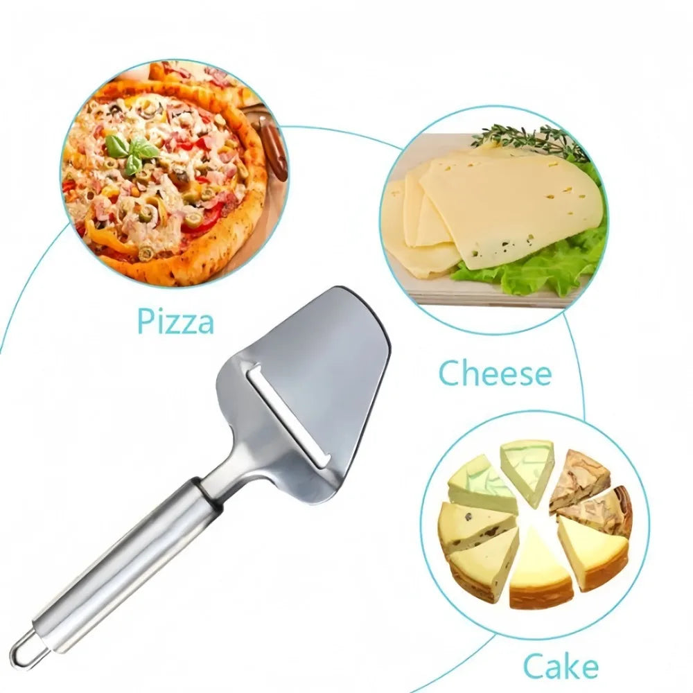 Cheese Slicer Stainless Steel Non Stick Cheese Grinder Multifunctional Handheld Cheese Slicer Baking Tool for Kitchen Cooking