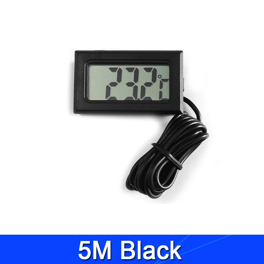 LCD Digital Thermometer For Freezer Temperature -50~110 Degree Refrigerator Fridge Thermometernd Outdoor Waterproof Probe