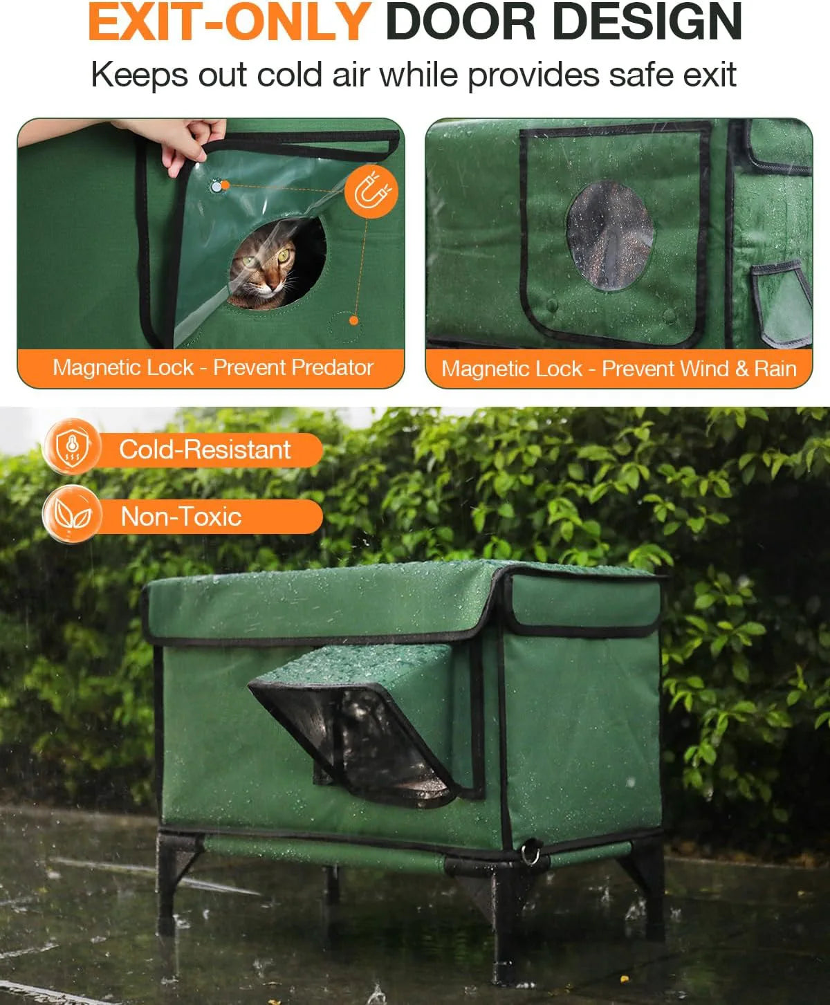 Cat litter Outdoor heating and insulation Cat litter Foldable  cage  delivery room Pet house Universal in all seasons