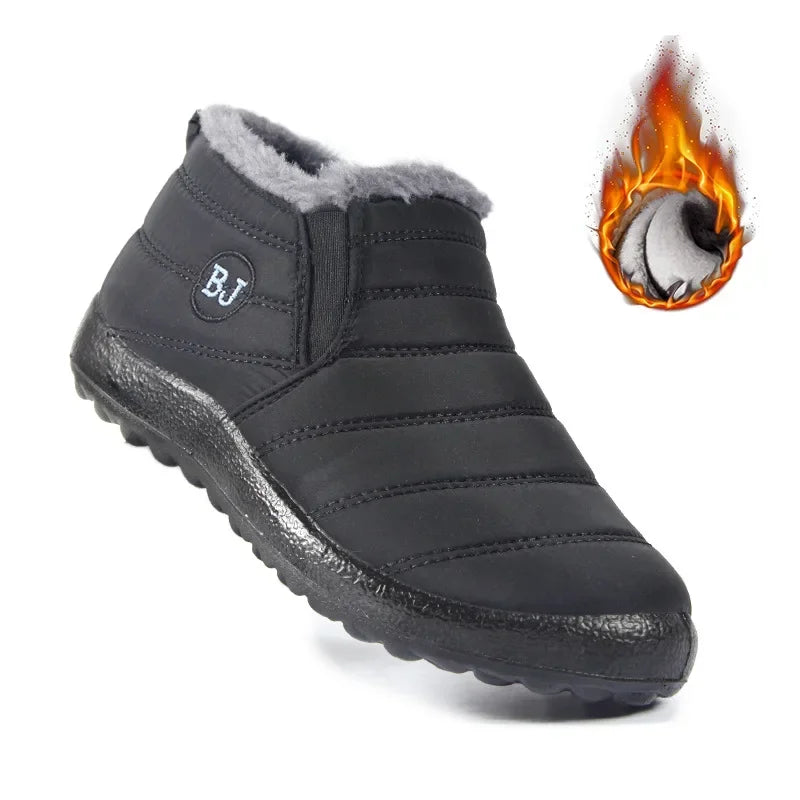 Fashion Men's Snow Boots Ankle High Keep Warm Shoes for Cold Winter Waterproof Outdoor Snow Comfortable Men's Work Boots 2026