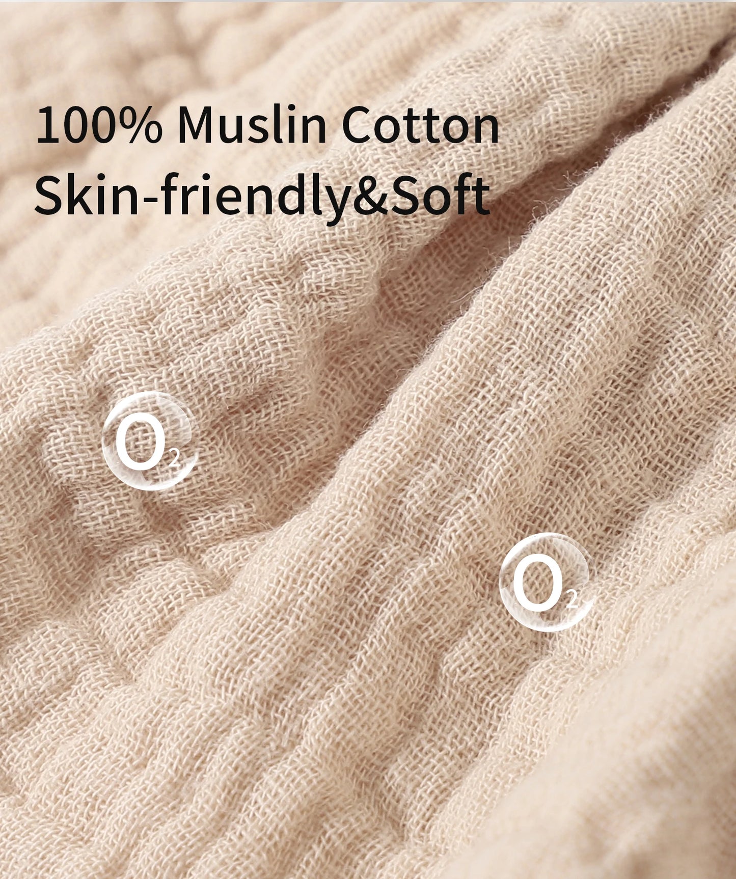 INSULAR Baby Bibs 100% Cotton Newborn Burp Cloths Skin-friendly Absorbent Infant Towel Breathable 360 Degree Gauze 4 Layer 0-1Y