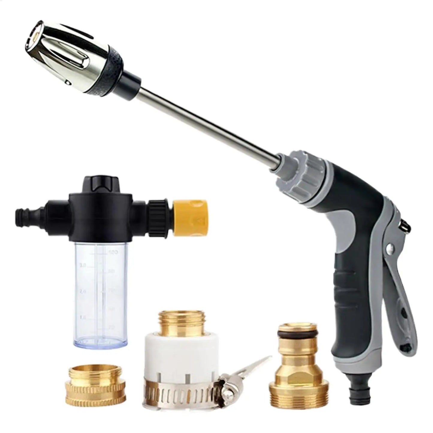 Pressure Washer Wand | Rotatable Pressure Sprayer Nozzle with 3 Modes Electric Washer Spray Wand for Garden Lawn Outdoor
