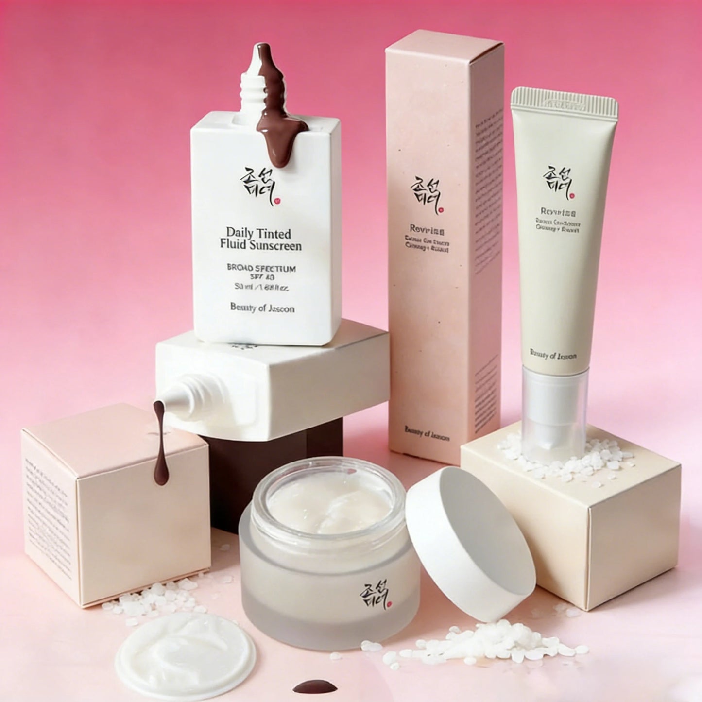 Korean Beauty of Joseon Rice Probiotic Skincare Set Sunscreen Face Eye Cream Natural Concealer Deep Repair Brightening the Skin