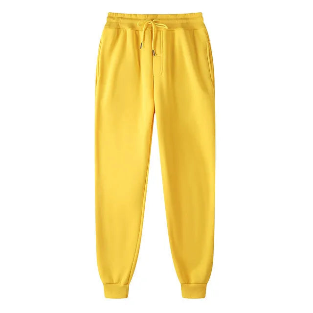 Autumn and winter Men Warm Casual Pants Fitness Sportswear Tracksuit Bottoms    Trousers Black Gyms Jogger Pants