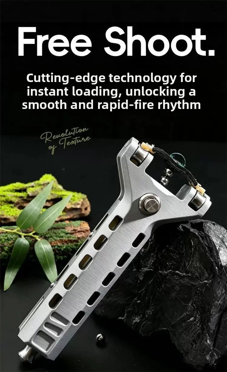 Automatic Slingshot Adult Outdoor Shooting Competition Specialized Slingshot Toy HALF METAL HALF PLASTIC 3D Print Sling Shot