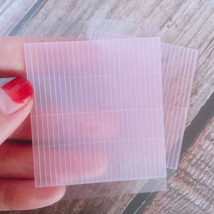 520Pcs/10Sheets Invisible Double Eyelid Tape Self-Adhesive Transparent Pink Eyelid Stickers Waterproof Fiber Stickers For Eyelid