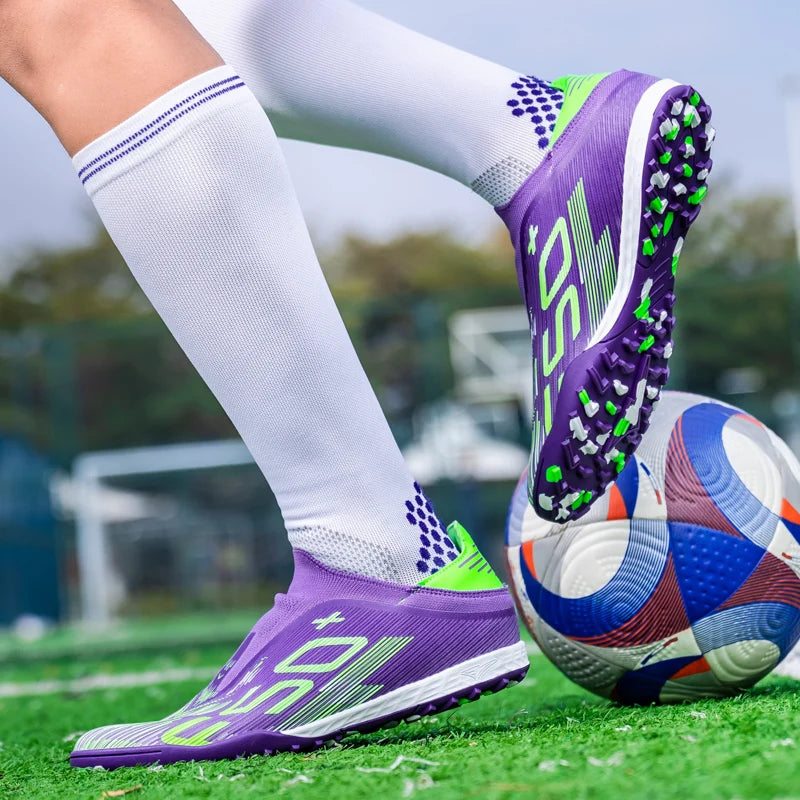 High Quality Mens Football Boots F50 Boys FG/TF Training Studded Fast Soccer Cleats Pro Non Slip Football Shoes for Man 35-45