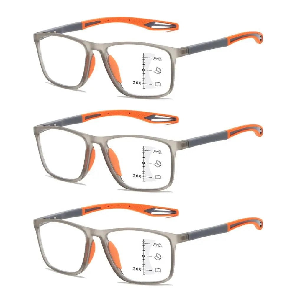 Simple Progressive Multifocal Eye Protection Sports Reading Glasses Presbyopic Eyewear Ultra Light Glasses Anti-Blue Light