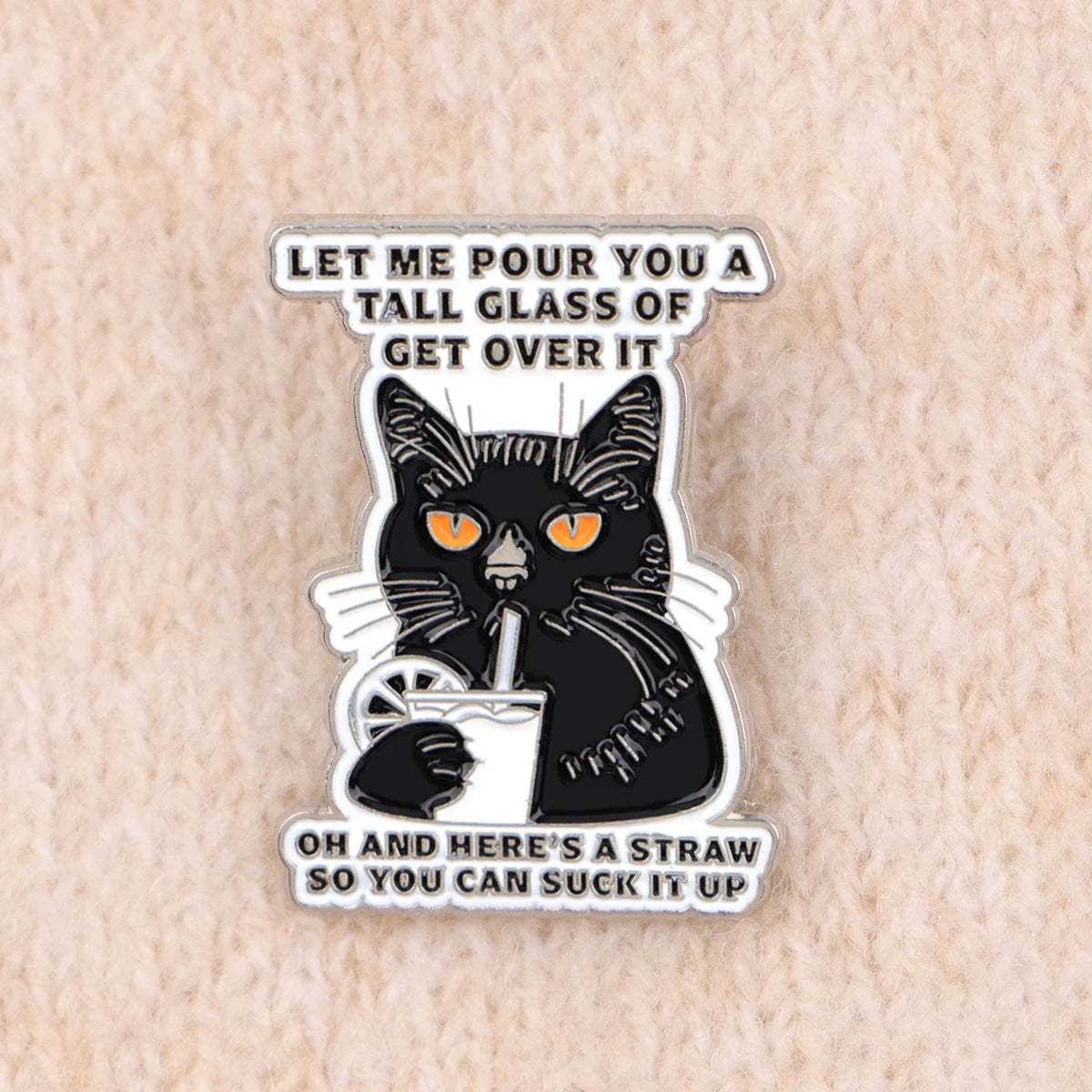 Autism Quotes Enamel Pins ADHD Brooches Black Cat Badge Lapel Pin For Backpack Clothes Accessories Medical Jewelry Birthday Gift
